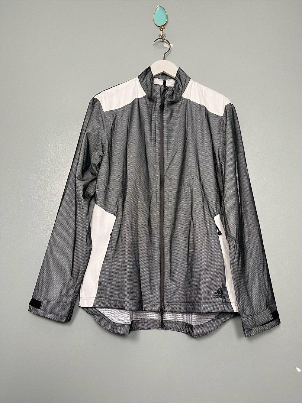 Adidas Mens Golf RAIN.RDY Water Resistant Lightweight Zip-Up Jacket Size M NWT